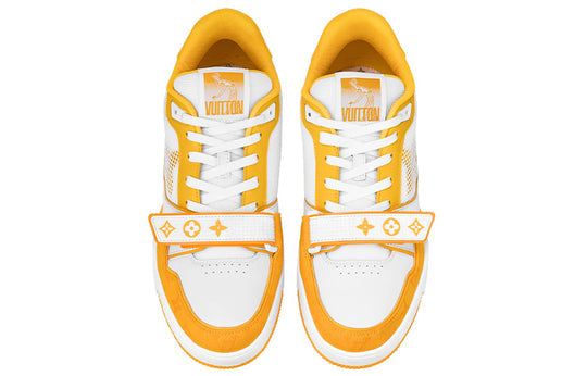 LOUIS VUITTON LV Trainer 'White Yellow Velcro' 1A9ZD6