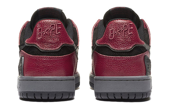 (WMNS) A Bathing Ape Sk8 Sta 'Black Red' 1H80-291-003