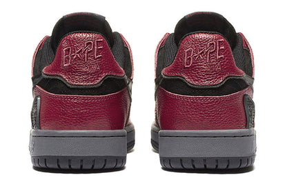 (WMNS) A Bathing Ape Sk8 Sta 'Black Red' 1H80-291-003