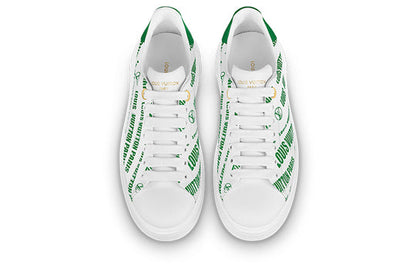 (WMNS) LOUIS VUITTON Time Out Sneakers 'White Green' 1A9D16