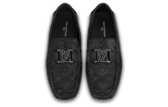 LOUIS VUITTON LV Monte Carlo Moccasins Shoes 'Black with Top Monogram' 1AASH8