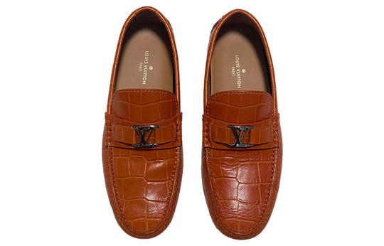LOUIS VUITTON Hockenheim Moccasin Shoes 'Bright Brown' 1A4U00