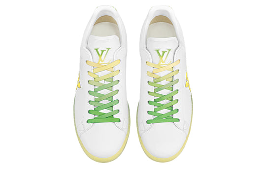 LOUIS VUITTON Luxembourg Samothrace Trainers 'White yellow Green' 1A9G2L