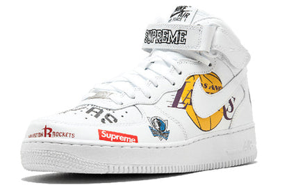 Nike x Supreme NBA x Air Force 1 Mid 07 'White' AQ8017-100