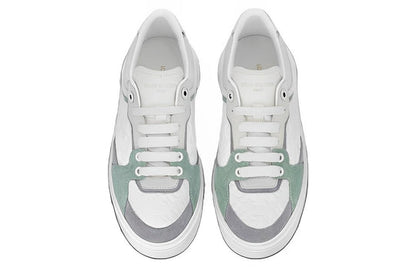 (WMNS) LOUIS VUITTON Time Out Sneakers 'White Mini Monogram with Green Grey' 1ABUTD