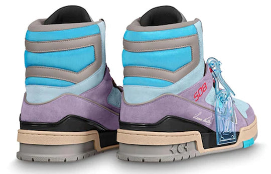 LOUIS VUITTON Trainer Ankle Sneakers 'Purple Red Blue' 1A7R0