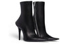 (WMNS) Balenciaga Witch 110mm Booties 'Black Sheepskin' 747603WBCW01000