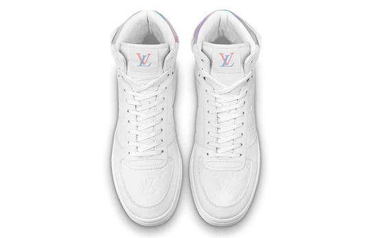 LOUIS VUITTON Rivoli Ankle Sneakers 'White with Iridescent Back' 1A7S6