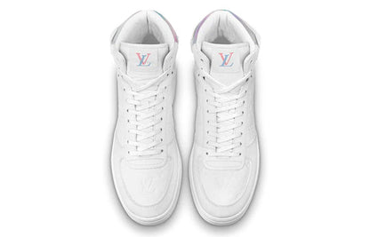 LOUIS VUITTON Rivoli Ankle Sneakers 'White with Iridescent Back' 1A7S6
