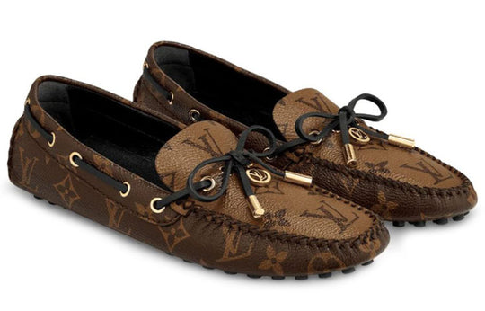 (WMNS) LOUIS VUITTON Gloria Flat Loafers 'Brown Monogram' 1A65IV