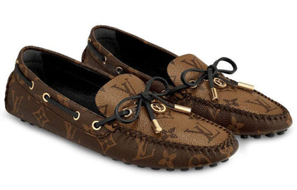 (WMNS) LOUIS VUITTON Gloria Flat Loafers 'Brown Monogram' 1A65IV