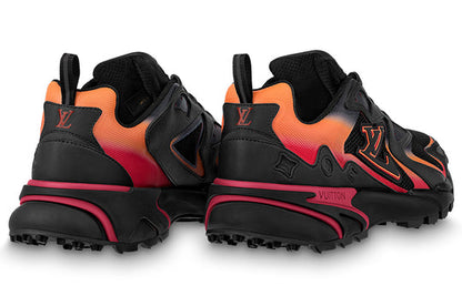 LOUIS VUITTON LV Runner Tatic Sneakers 'Black Orange Red' 1ABFQO