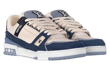 LOUIS VUITTON LV Trainer Sneakers 'Blue Beige' 1ABNKD