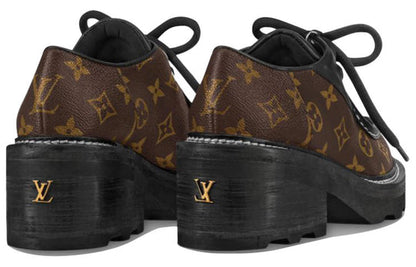 (WMNS) LOUIS VUITTON Beaubourg Platform Derby Shoes 'Brown' 1A5SS0