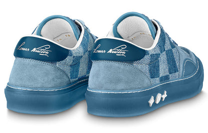 LOUIS VUITTON Ollie Sneakers 'Blue Plaid Mesh' 1A9YT6