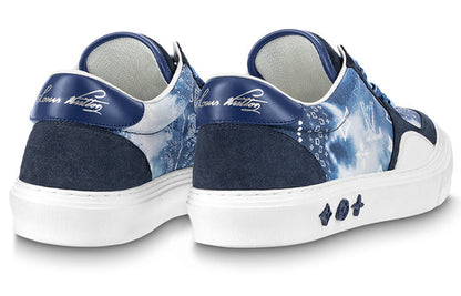 LOUIS VUITTON Ollie Sneakers 'Blue Tie Dye Style Monogram' 1AA7ME