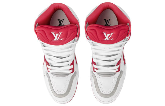 LOUIS VUITTON LV Ankle Trainers 'White Red Grey' 1ABLS9