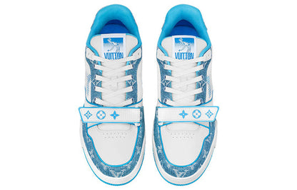 LOUIS VUITTON LV Trainer 'Monogram Denim Blue' 1A9ZI6