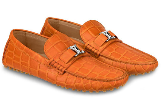 LOUIS VUITTON Hockenheim Moccasin Shoes 'Orange' 1A4U0Q