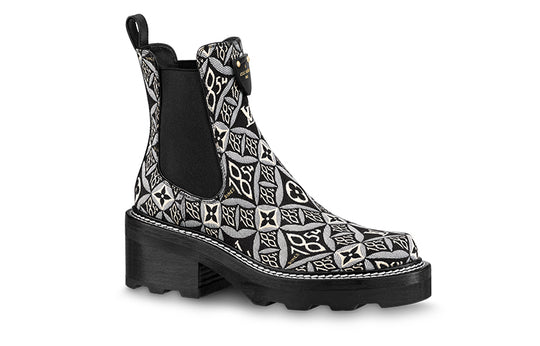 (WMNS) LOUIS VUITTON Beaubourg Ankle Chelsea Boots 'Black' 1A8UNL