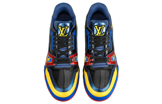 LOUIS VUITTON Trainers 'Black Yellow Blue' 1A9JU2