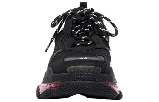 Balenciaga Triple S Sneaker 'Clear Sole - Black Pink Neon' 541624W2FR11053