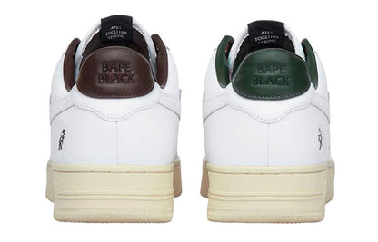 A Bathing Ape Bape Sta Leather Low 'White' 1I70-191-018-WHITE