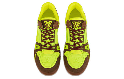 LOUIS VUITTON Trainers 'Neon Yellow with Brown' 1A8Z6I