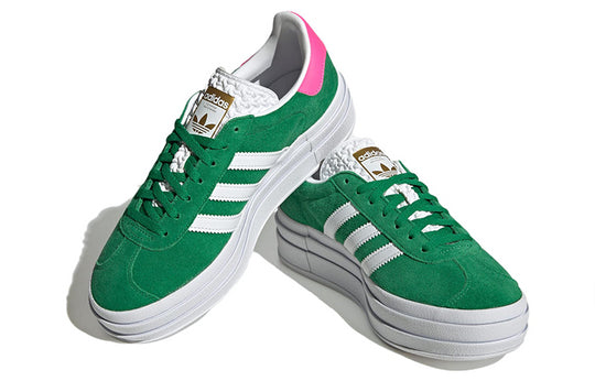 (WMNS) adidas Gazelle Bold 'Green Lucid Pink' IG3136