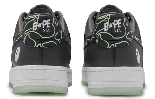 (WMNS) A BATHING APE Bape Sta 'Dark Grey Green' 1I20-291-007-BLACK
