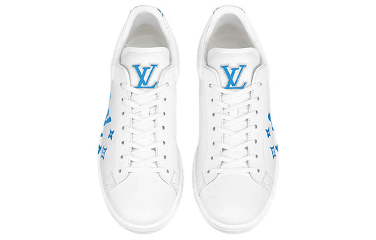 LOUIS VUITTON LV Luxembourg Samothrace Sneakers 'White with Blue' 1A9JDN