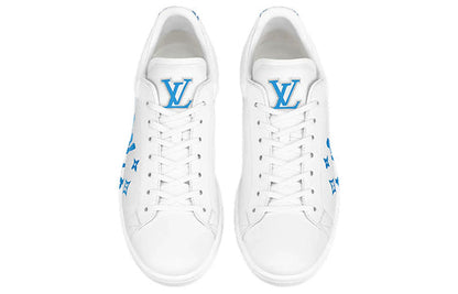 LOUIS VUITTON LV Luxembourg Samothrace Sneakers 'White with Blue' 1A9JDN