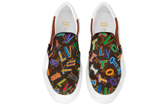 LOUIS VUITTON x NBA Ollie Slip-On Shoes 'Brown' 1A90C2