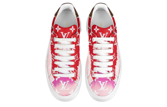 (WMNS) LOUIS VUITTON Time Out Sneakers 'White Red' 1A7ULV