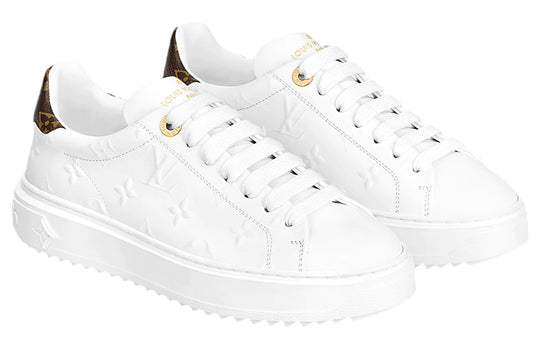(WMNS) LOUIS VUITTON Time Out Sneakers 'White with White Monogram' 1A9HBT