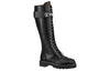 (WMNS) LOUIS VUITTON Territory Flat High Ranger Boots 'Black' 1A9H1K