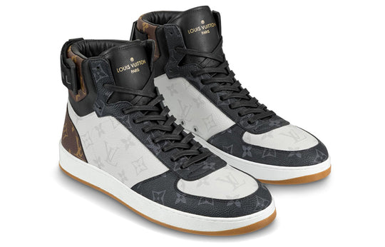 LOUIS VUITTON Rivoli Sneaker Boots 'Patched White Monogram' 1A44VR