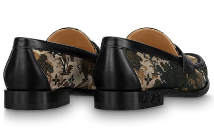 LOUIS VUITTON Loafers 'Brown Camouflage Monogram' 1A8J3I
