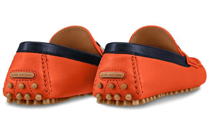LOUIS VUITTON LV Hockenheim Moccasin Shoes 'Orange' 1A5A93