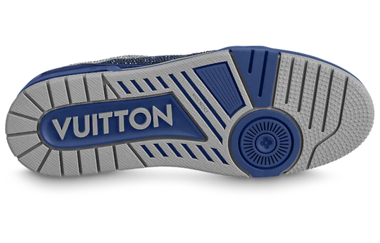 LOUIS VUITTON Trainer Sneakers 'Grey Blue Crystals' 1AA6QZ