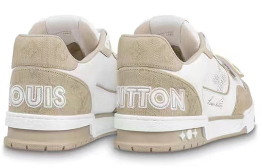 LOUIS VUITTON LV Trainer 'White Beige Velcro' 1A9ZC2