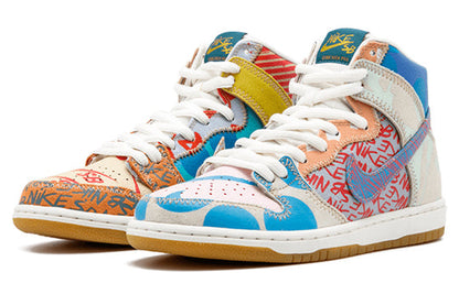 Nike x Thomas Campbell SB Dunk High 'What The' 918321-381
