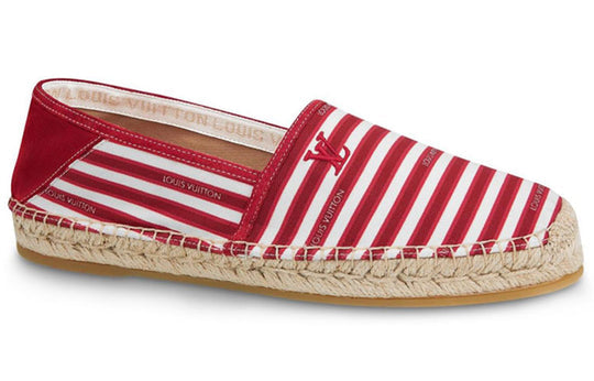 LOUIS VUITTON LV Bidart espadrille Shoes 'Red White Beige' 1A5ZOA