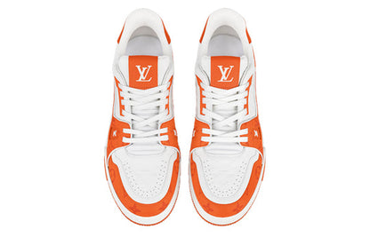 LOUIS VUITTON LV Trainers 'White Orange' 1ABOIS