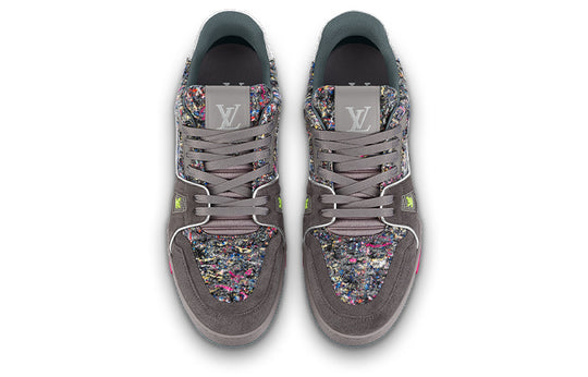 LOUIS VUITTON LV Trainers 'Grey with Colorful Mesh' 1A998B
