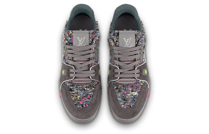 LOUIS VUITTON LV Trainers 'Grey with Colorful Mesh' 1A998B