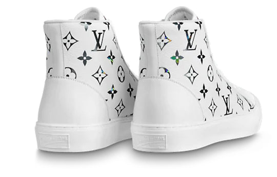 LOUIS VUITTON Tattoo Ankle Sneakers 'White with Colorful Monogram' 1A8KH6