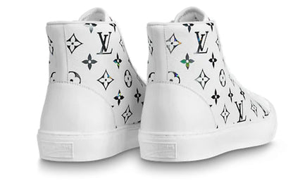 LOUIS VUITTON Tattoo Ankle Sneakers 'White with Colorful Monogram' 1A8KH6