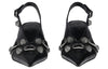 (WMNS) Balenciaga Cagole Slingback 70mm Pumps 'Black' 714251WAD4E1081