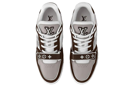 LOUIS VUITTON LV Trainer 'Moka Brown Monogram Flower' 1ACD7K